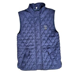 Oscar Jacobson Navy Blue Vest Mens Small Golf Gilet Body Warmer Athleisure Sport
